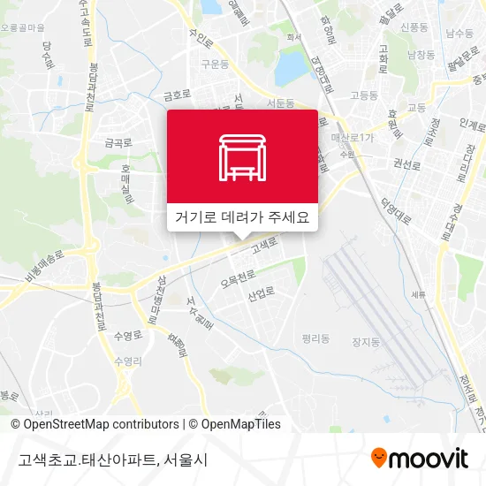 고색초교.태산아파트 지도