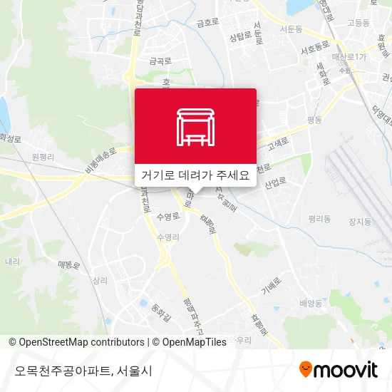오목천주공아파트 지도