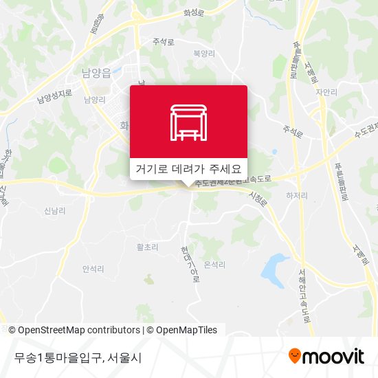 무송1통마을입구 지도
