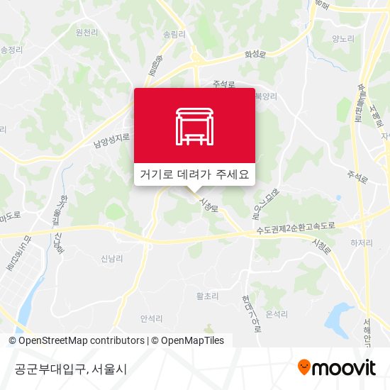 공군부대입구 지도