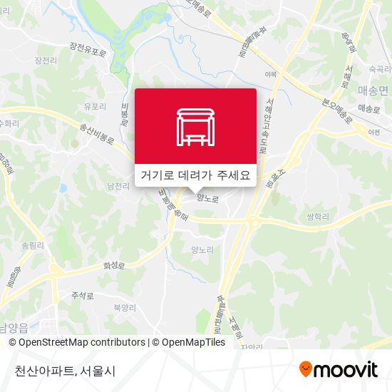 천산아파트 지도