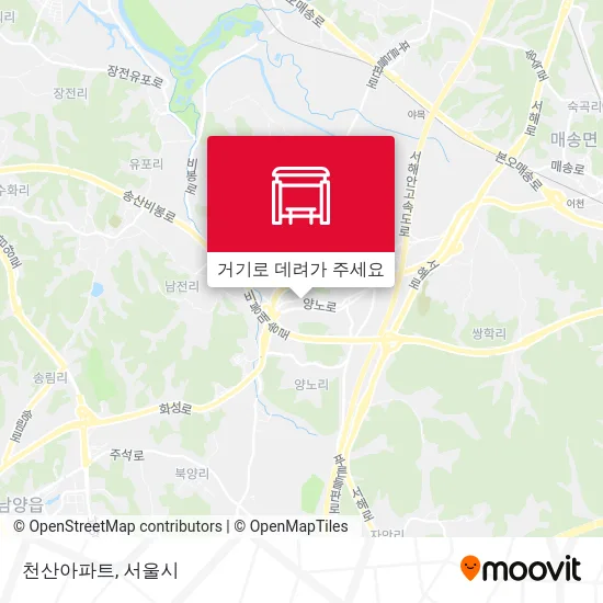 천산아파트 지도