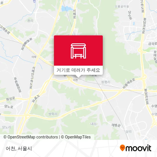 어천 지도