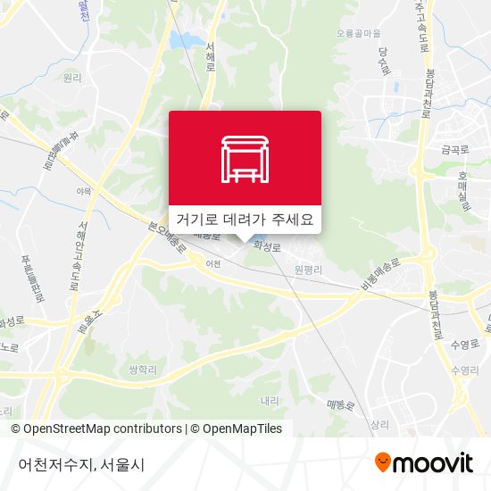 어천저수지 지도