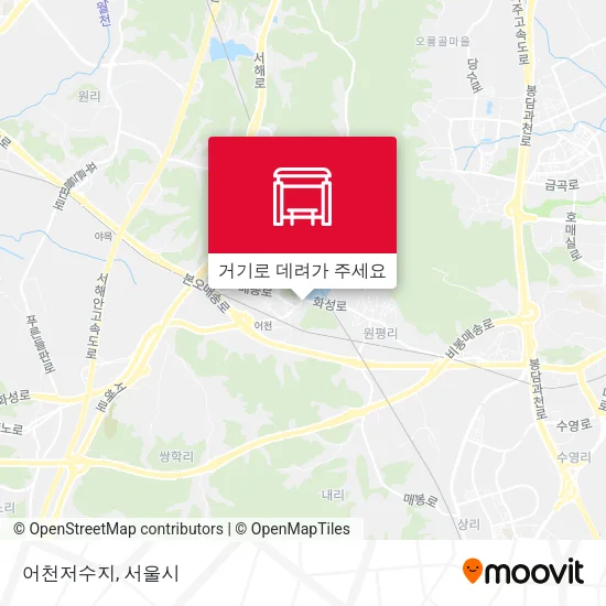 어천저수지 지도