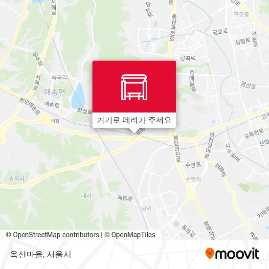 옥산마을 지도
