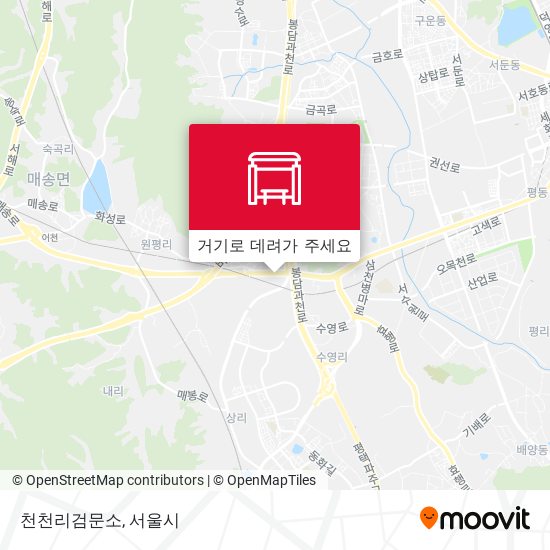천천리검문소 지도