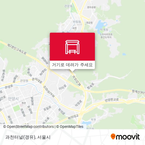 과천터널(경유) 지도