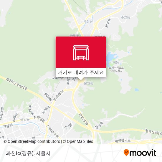 과천Ic(경유) 지도