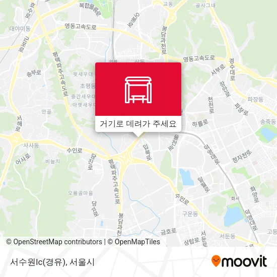 서수원Ic(경유) 지도
