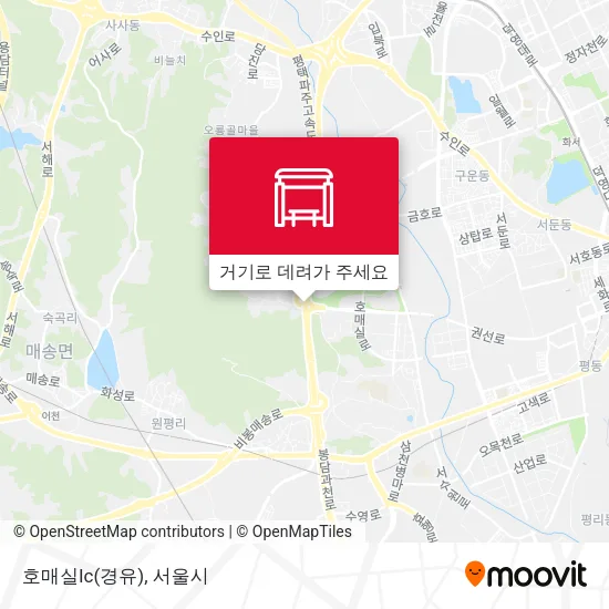호매실Ic(경유) 지도