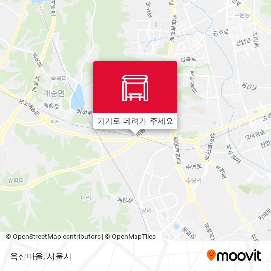 옥산마을 지도