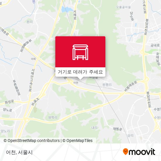 어천 지도