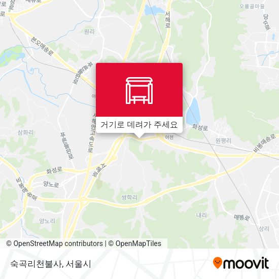 숙곡리천불사 지도
