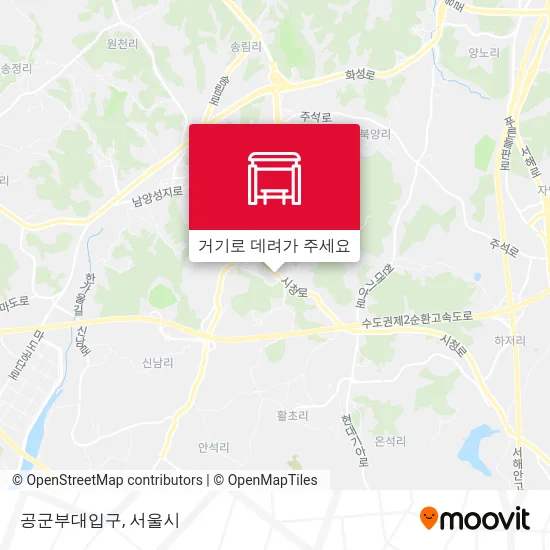 공군부대입구 지도