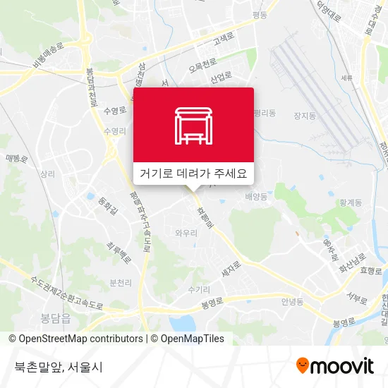 북촌말앞 지도
