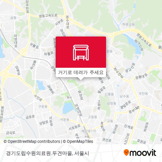 경기도립수원의료원.두견마을 지도