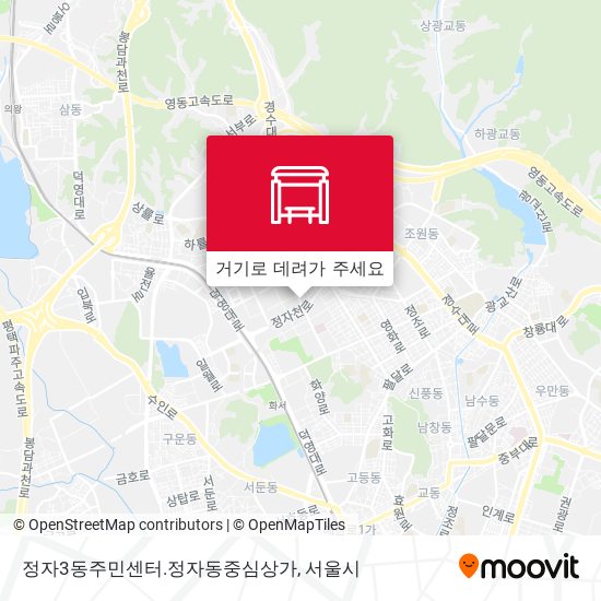 정자3동주민센터.정자동중심상가 지도