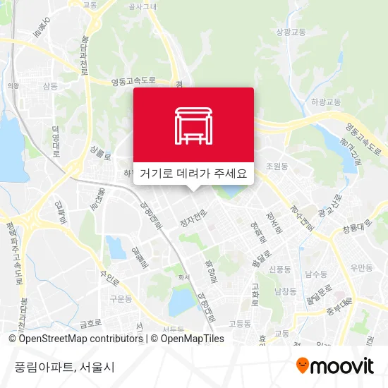 풍림아파트 지도