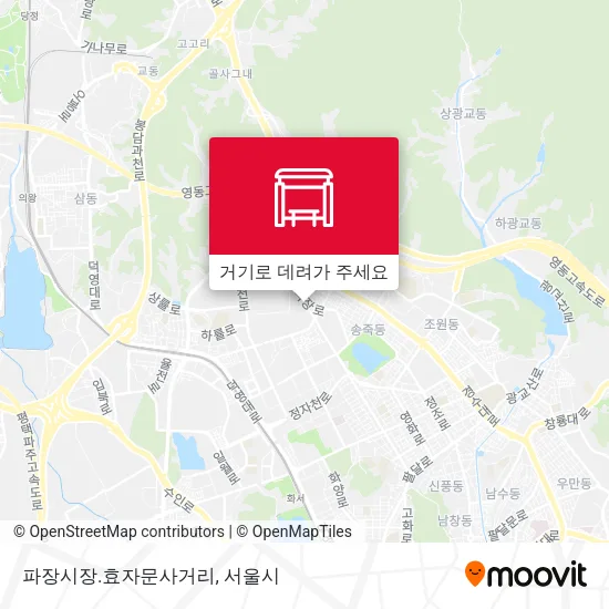 파장시장.효자문사거리 지도