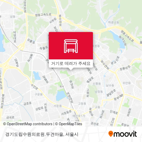 경기도립수원의료원.두견마을 지도