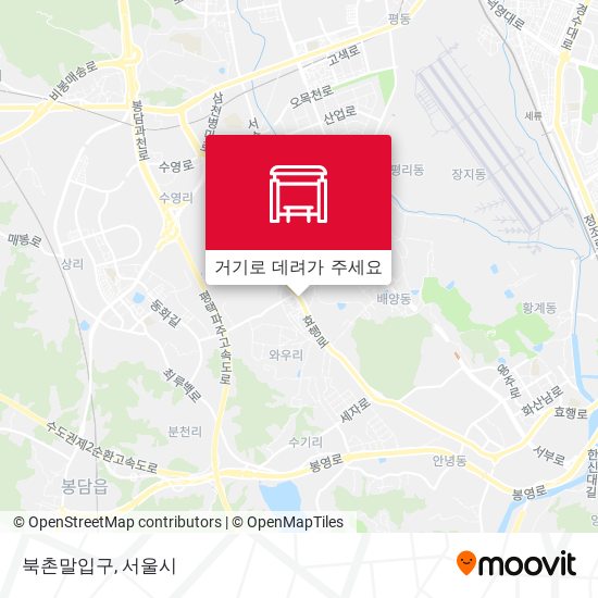 북촌말입구 지도