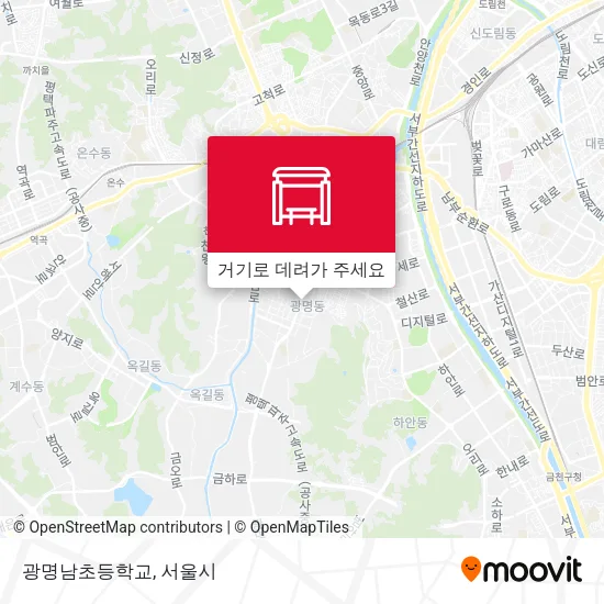 광명남초등학교 지도
