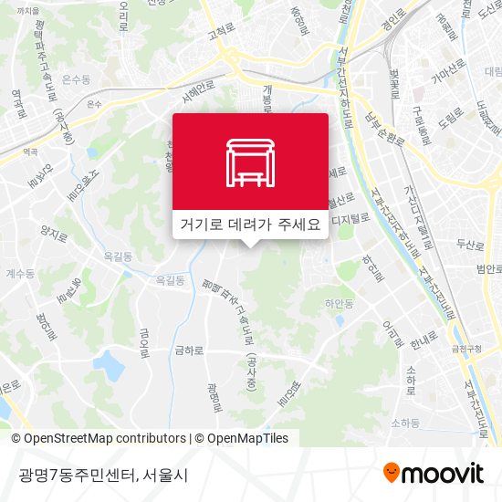 광명7동주민센터 지도
