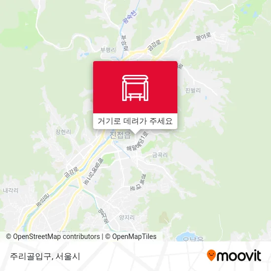 주리골입구 지도