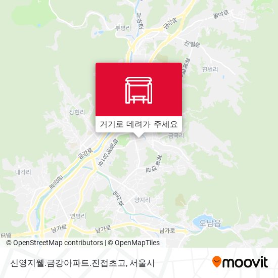 신영지웰.금강아파트.진접초고 지도