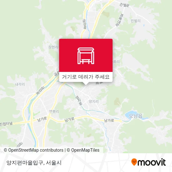 양지편마을입구 지도
