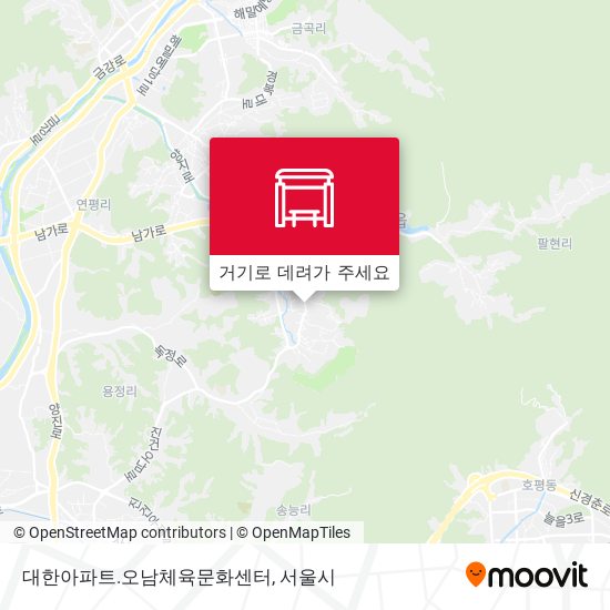 대한아파트.오남체육문화센터 지도