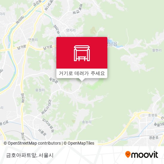 금호아파트앞 지도