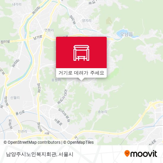 남양주시노인복지회관 지도