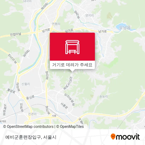 예비군훈련장입구 지도