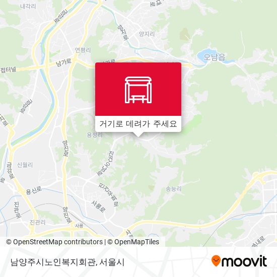 남양주시노인복지회관 지도