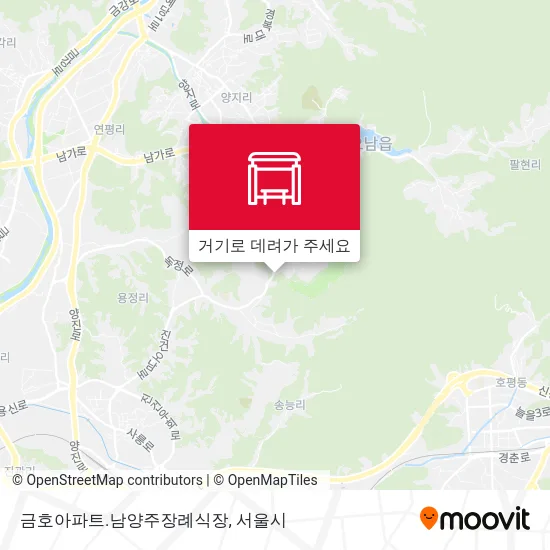 금호아파트.남양주장례식장 지도