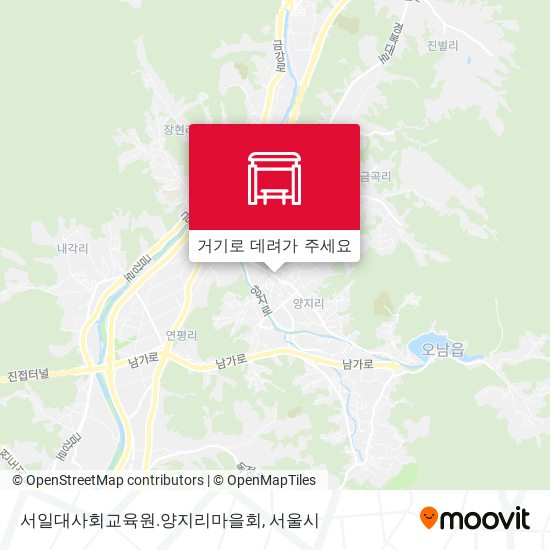 서일대사회교육원.양지리마을회 지도