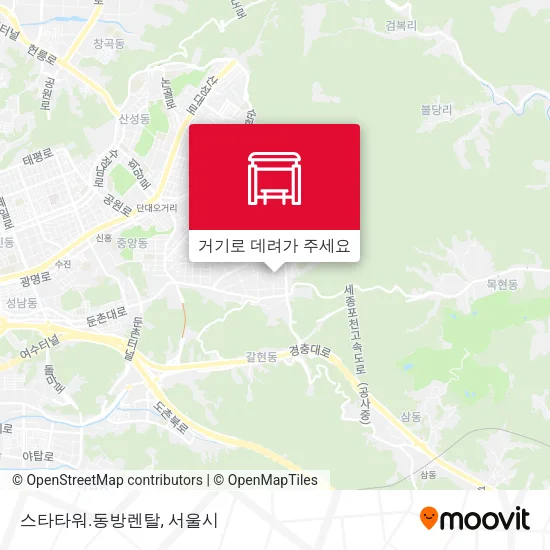 스타타워.동방렌탈 지도
