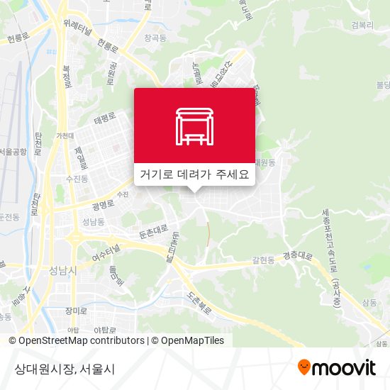 상대원시장 지도