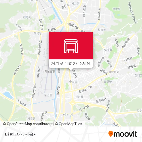 태평고개 지도