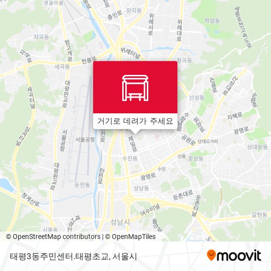 태평3동주민센터.태평초교 지도