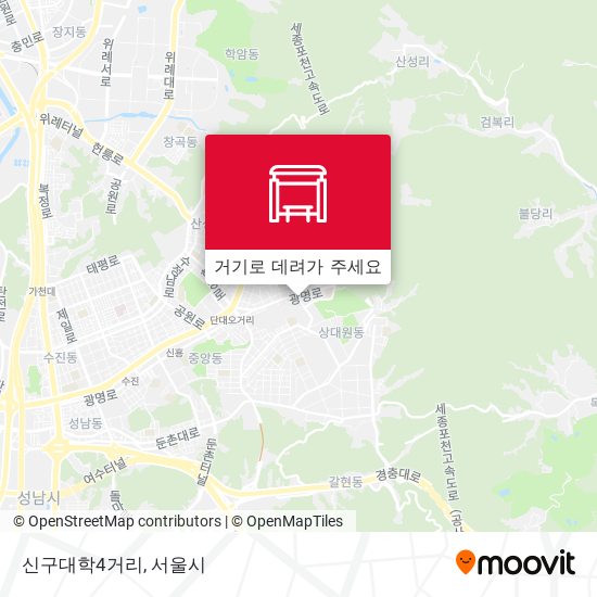 신구대학4거리 지도