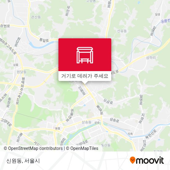 신원동 지도