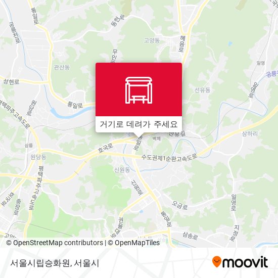 서울시립승화원 지도
