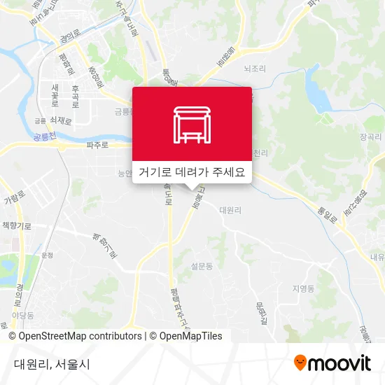 대원리 지도
