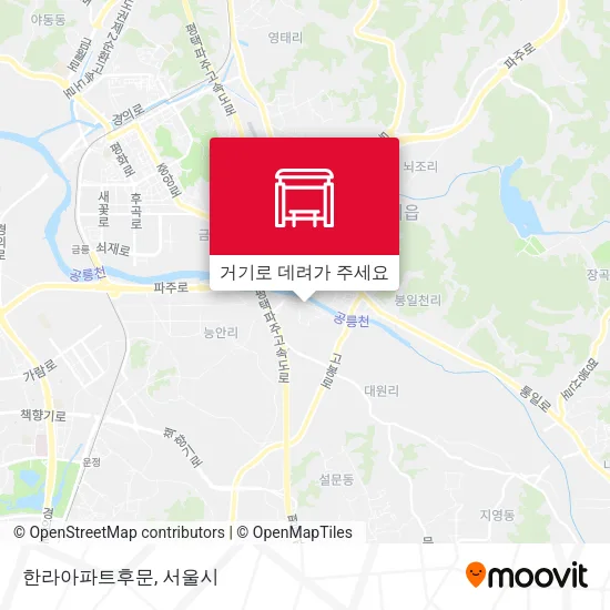 한라아파트후문 지도