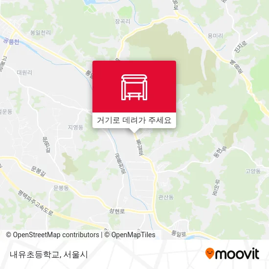 내유초등학교 지도