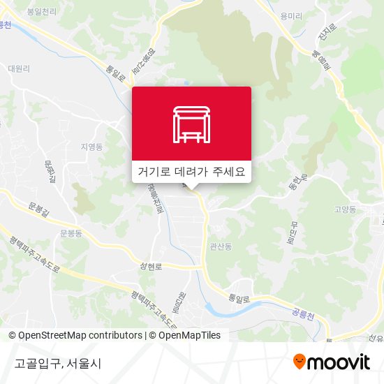 고골입구 지도