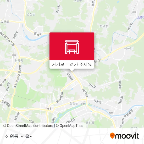 신원동 지도